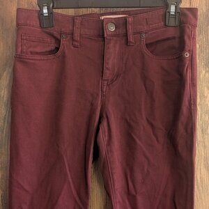 Madewell Women's Maroon Skinny Skinny Stretch Jeans 27